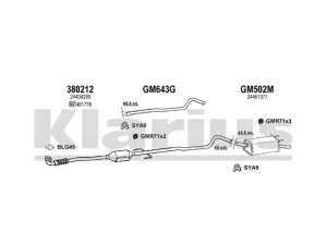 KLARIUS 391634U išmetimo sistema 
 Išmetimo sistema -> Išmetimo sistema, visa