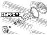 FEBEST HYDS-EF skriemulys, alkūninis velenas
23124-38000, 23124-38010