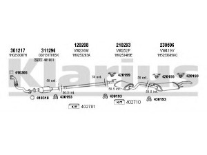 KLARIUS 930630E išmetimo sistema 
 Išmetimo sistema -> Išmetimo sistema, visa