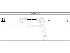 NIPPARTS J5381002 uždegimo laido komplektas 
 Kibirkšties / kaitinamasis uždegimas -> Uždegimo laidai/jungtys
22440-99B05