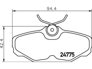 MINTEX MDB2384 stabdžių trinkelių rinkinys, diskinis stabdys 
 Techninės priežiūros dalys -> Papildomas remontas
1U2Z2V200PA, F3DZ2200A