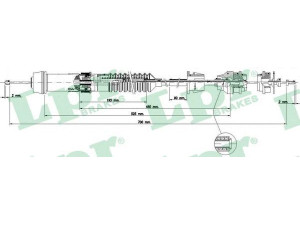 LPR C0345C sankabos trosas 
 Dviratė transporto priemonės -> Kabeliai ir tachometro velenaai -> Sankabos trosas
2150Y9