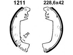 BSF 01211 stabdžių trinkelių komplektas 
 Techninės priežiūros dalys -> Papildomas remontas
423883, 423884, 424196, 7701202334