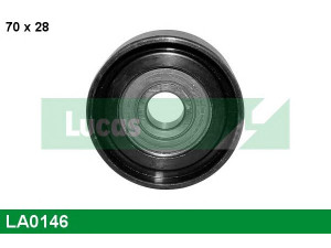 LUCAS ENGINE DRIVE LA0146 kreipiantysis skriemulys, V formos rumbuotas diržas 
 Diržinė pavara -> V formos rumbuotas diržas/komplektas -> Laisvasis/kreipiamasis skriemulys