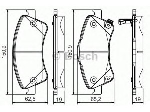 BOSCH 0 986 495 106 stabdžių trinkelių rinkinys, diskinis stabdys 
 Techninės priežiūros dalys -> Papildomas remontas
04465 02190, 044650F010