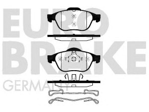 EUROBRAKE 5502223949 stabdžių trinkelių rinkinys, diskinis stabdys 
 Techninės priežiūros dalys -> Papildomas remontas
41 06 007 56R, 7701206599, 7701206747