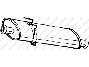 BOSAL 200-825 vidurinis duslintuvas 
 Išmetimo sistema -> Duslintuvas
44 01 372, 44 17 214, 91 09 372