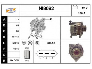 SNRA NI8082 kintamosios srovės generatorius
A3TG2681ZE, 23100EB310