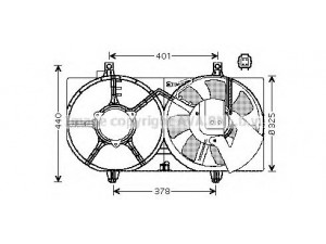 AVA QUALITY COOLING DN7515 ventiliatorius, radiatoriaus
214816M110