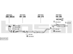BOSAL 040.970.05 išmetimo sistema 
 Išmetimo sistema -> Išmetimo sistema, visa