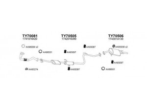 VENEPORTE 700067 išmetimo sistema