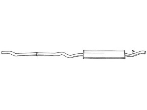 AKS DASIS SG12668 galinis duslintuvas 
 Išmetimo sistema -> Duslintuvas
7657583