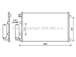AVA QUALITY COOLING DN5281 kondensatorius, oro kondicionierius 
 Oro kondicionavimas -> Kondensatorius
92100JD000, 92100JD00A
