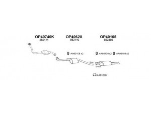 VENEPORTE 400352 išmetimo sistema 
 Išmetimo sistema -> Išmetimo sistema, visa