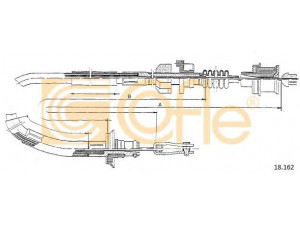 COFLE 18.162 sankabos trosas 
 Sankaba/dalys -> Sankabos valdymas -> Sankabos trosas
22910SH3A05