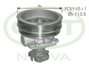 GGT PA10672 vandens siurblys 
 Aušinimo sistema -> Vandens siurblys/tarpiklis -> Vandens siurblys
71737971, 71737974, 7671811, 7720987