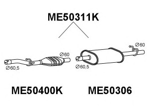 VENEPORTE ME50311K katalizatoriaus keitiklis 
 Išmetimo sistema -> Katalizatoriaus keitiklis
9014901819, 9014902819