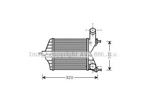 AVA QUALITY COOLING FTA4280 tarpinis suslėgto oro aušintuvas, kompresorius 
 Variklis -> Oro tiekimas -> Įkrovos agregatas (turbo/superįkrova) -> Tarpinis suslėgto oro aušintuvas
46836770, 51733052, 46836770, 51733052