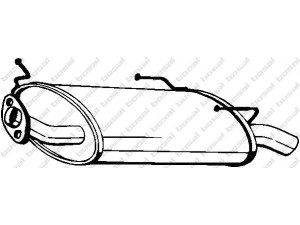 BOSAL 145-521 galinis duslintuvas 
 Išmetimo sistema -> Duslintuvas
20100-7J810, 20100-7J810KE, 20100-8F400