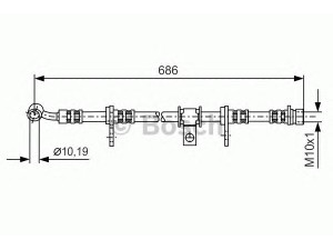 BOSCH 1 987 481 233 stabdžių žarnelė 
 Stabdžių sistema -> Stabdžių žarnelės
46410-SE0-G35