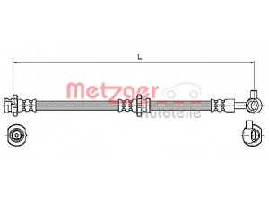 METZGER 4110132 stabdžių žarnelė 
 Stabdžių sistema -> Stabdžių žarnelės
46210-8H300, 46210-8H30A