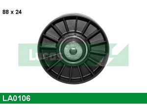 LUCAS ENGINE DRIVE LA0106 kreipiantysis skriemulys, V formos rumbuotas diržas 
 Diržinė pavara -> V formos rumbuotas diržas/komplektas -> Laisvasis/kreipiamasis skriemulys