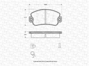 MAGNETI MARELLI 363702160141 stabdžių trinkelių rinkinys, diskinis stabdys 
 Techninės priežiūros dalys -> Papildomas remontas
0792589, 5 892 310, 5 892 312, 5 892 549