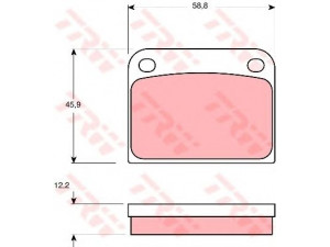 TRW GDB594 stabdžių trinkelių rinkinys, diskinis stabdys 
 Techninės priežiūros dalys -> Papildomas remontas
8985244
