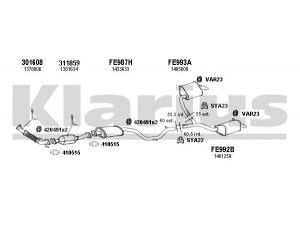 KLARIUS 361713U išmetimo sistema