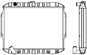 SAKURA  Automotive 1321-0231 radiatorius, variklio aušinimas