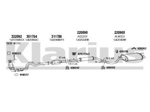 KLARIUS 931155E išmetimo sistema