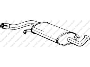 BOSAL 105-153 vidurinis duslintuvas 
 Išmetimo sistema -> Duslintuvas
4A0 253 409 D