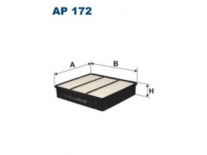 FILTRON AP172 oro filtras 
 Techninės priežiūros dalys -> Techninės priežiūros intervalai
481, MD620737, MD620738, MZ311784