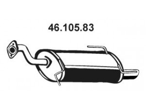 EBERSPÄCHER 46.105.83 galinis duslintuvas 
 Išmetimo sistema -> Duslintuvas
14300-62J00, 14300-62J10, 14300-63J00