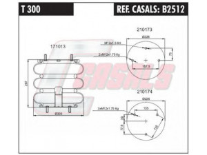 CASALS B2512 dėklas, pneumatinė pakaba
57RS3066424
