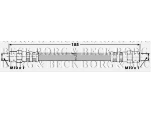 BORG & BECK BBH7187 stabdžių žarnelė 
 Stabdžių sistema -> Stabdžių žarnelės
171611775, 171611775, 171 611 775