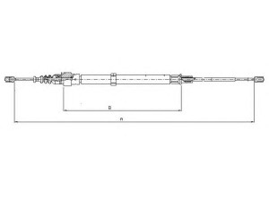 TEXTAR 44006900 trosas, stovėjimo stabdys 
 Stabdžių sistema -> Valdymo svirtys/trosai
6Q0609721C, 6Q0609721F, 6Q0609721G