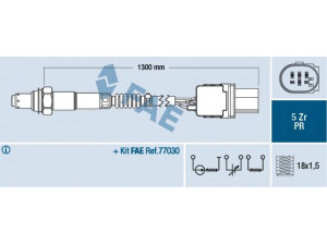 FAE 75053 lambda jutiklis 
 Variklis -> Variklio elektra
022 906 262 AE, 022 906 262 BL