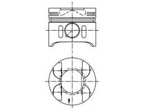 KOLBENSCHMIDT 41014600 stūmoklis 
 Variklis -> Cilindrai/stūmokliai
611 030 12 17, 611 030 13 17, 611 030 14 17