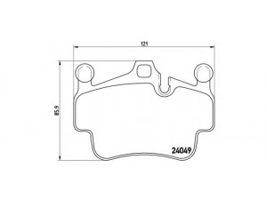 BREMBO P 65 014 stabdžių trinkelių rinkinys, diskinis stabdys 
 Techninės priežiūros dalys -> Papildomas remontas
99735193903, 99735193904, 99735193905