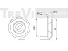 TREVI AUTOMOTIVE TD1433 kreipiantysis skriemulys, paskirstymo diržas
MD120266