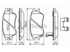 BOSCH 0 986 494 630 stabdžių trinkelių rinkinys, diskinis stabdys 
 Techninės priežiūros dalys -> Papildomas remontas
58101 02A10, 58101 05A10, 58101 05A30