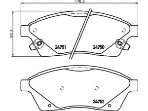 HELLA PAGID 8DB 355 015-051 stabdžių trinkelių rinkinys, diskinis stabdys 
 Techninės priežiūros dalys -> Papildomas remontas
20887798, 20983942
