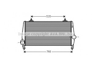 AVA QUALITY COOLING PE4354 tarpinis suslėgto oro aušintuvas, kompresorius 
 Variklis -> Oro tiekimas -> Įkrovos agregatas (turbo/superįkrova) -> Tarpinis suslėgto oro aušintuvas
0384L5, 1401065180, 1401065180