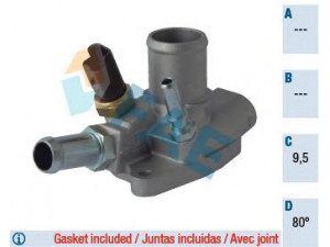 FAE 5314580 termostatas, aušinimo skystis 
 Aušinimo sistema -> Termostatas/tarpiklis -> Thermostat
55208964, 55208964