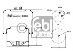 FEBI BILSTEIN 38323 dėklas, pneumatinė pakaba 
 Pakaba -> Pneumatinė pakaba
942 320 52 21