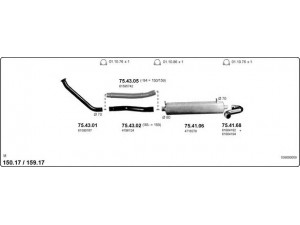 IMASAF 539000059 išmetimo sistema 
 Išmetimo sistema -> Išmetimo sistema, visa