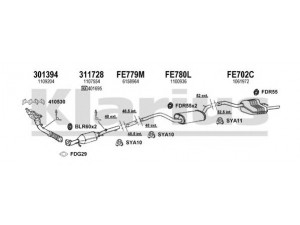 KLARIUS 361709U išmetimo sistema