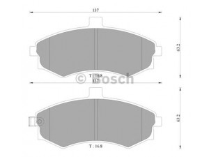 BOSCH 0 986 AB3 050 stabdžių trinkelių rinkinys, diskinis stabdys 
 Techninės priežiūros dalys -> Papildomas remontas
58101 17A10, 58101 2DA20, 58101 2DA31