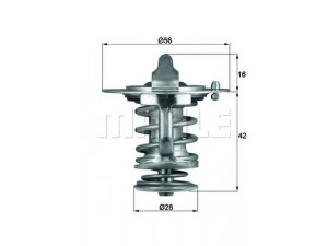 MAHLE ORIGINAL TX 83 77 termostatas, aušinimo skystis 
 Aušinimo sistema -> Termostatas/tarpiklis -> Thermostat
MD 164541, MD317015, ME 191593
